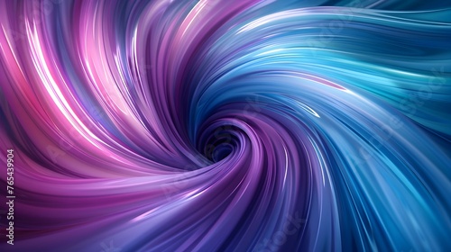Purple and Blue Swirling Abstract Backdrop with Copious Copy Space - Digital Art © kiatipol