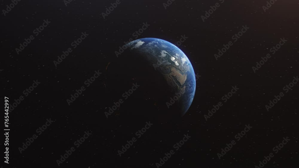 Planet Earth Zoom in on Saudi Arabia Realistic Animation Space Planet Earth Zoom in on Saudi Arabia Realistic Animation Space