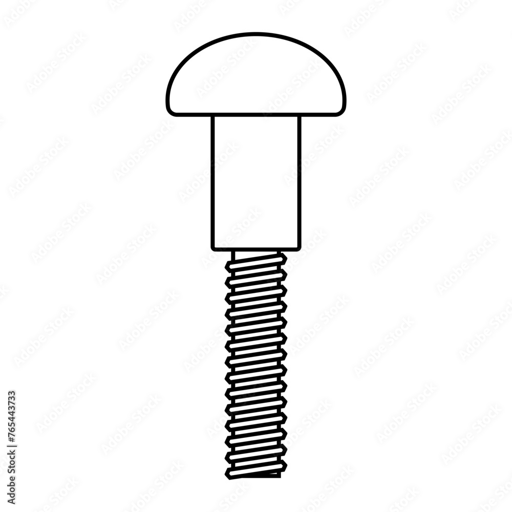 Self-tapping screw icon vector. Screw illustration sign. Bolt symbol or logo.
Self-tapping screw icon vector. Screw illustration sign. Bolt symbol or logo.