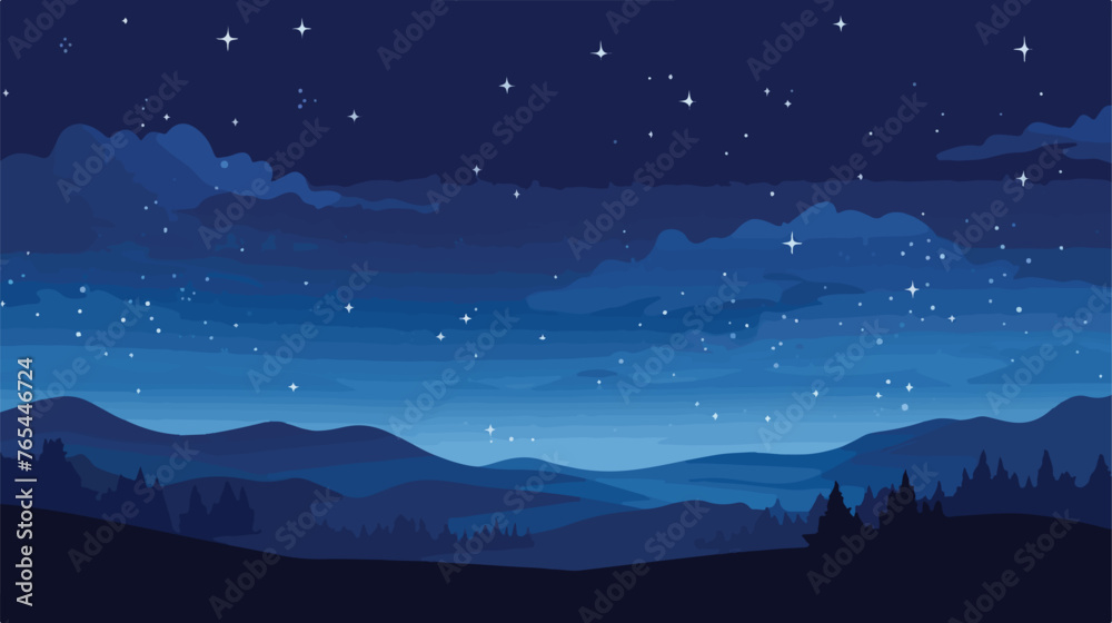 Lokii34 Starfield background Flat vector isolated on white background