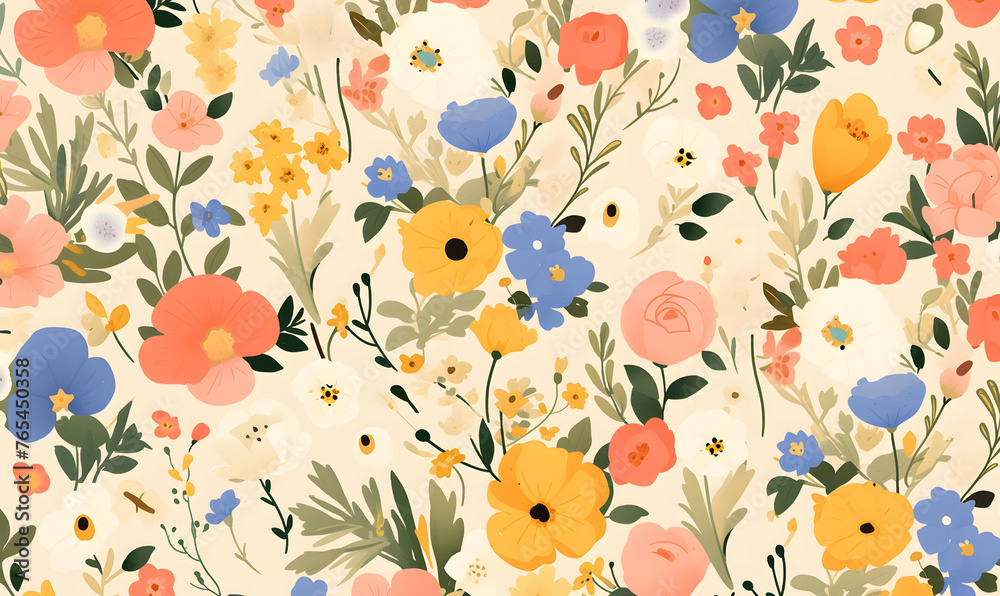 Floral Pattern,Generative AI Floral Pattern,Generative AI