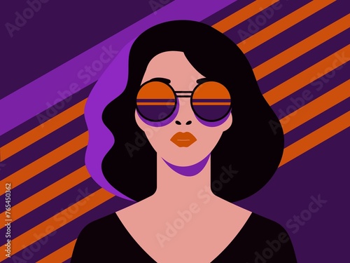 Portrait of a woman in sunglasses