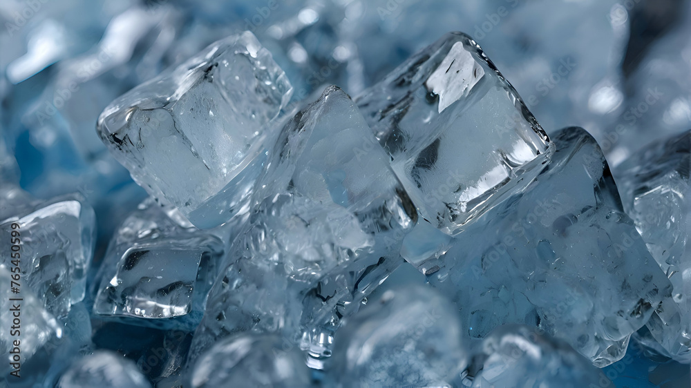 pieces of ice - texture close up in the macro detail pieces of ice - texture close up in the macro detail
