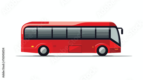 Bus sign icon. Public transport symbol. flat vector