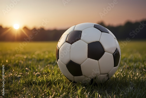 soccer ball on grass © Image Studio