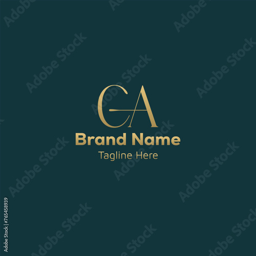 initial based creative CA logo