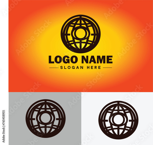 globe icon logo earth planet vector art graphics for business brand icon globe logo template