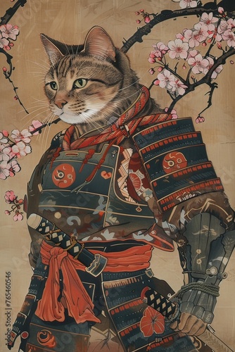 AI un gatto come un samurai 03