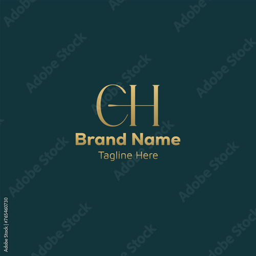 Initial based creative CH logo