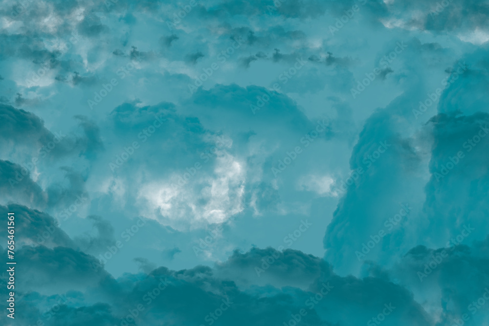Sky Canvas Abstract Cloudscape Background