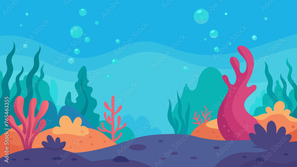 Vibrant Coral Reef Vector Art Dive into Stunning Underwater Imagery