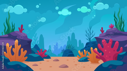 Vibrant Coral Reef Vector Art Dive into Stunning Underwater Imagery