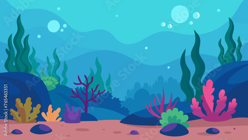 Vibrant Coral Reef Vector Art Dive into Stunning Underwater Imagery © mahira
