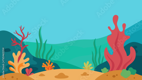 Vibrant Coral Reef Vector Art Dive into Stunning Underwater Imagery