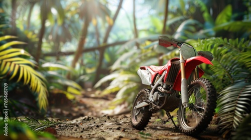 Motocross rider speeding against the backdrop of rugged cliffs, blending adrenaline-fueled action with breathtaking natural scenery.
