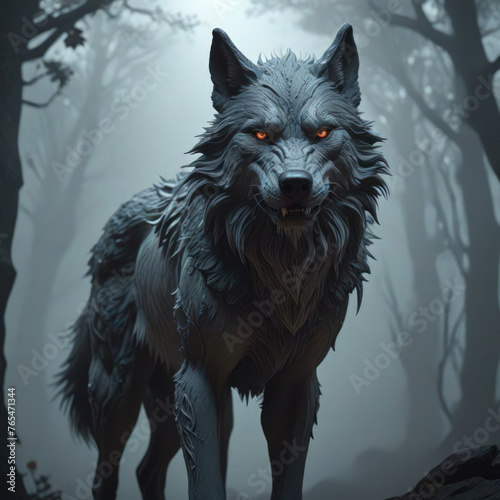 wolf in the forest