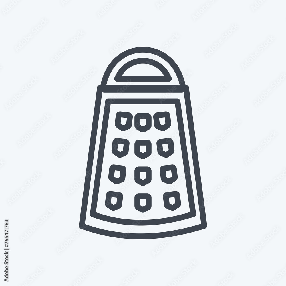 Icon Grater. suitable for Home symbol. line style. simple design editable. design template vector. simple symbol illustration Icon Grater. suitable for Home symbol. line style. simple design editable. design template vector. simple symbol illustration