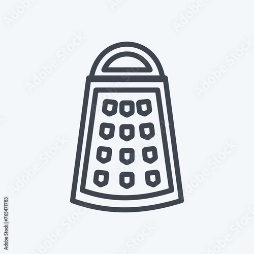 Icon Grater. suitable for Home symbol. line style. simple design editable. design template vector. simple symbol illustration