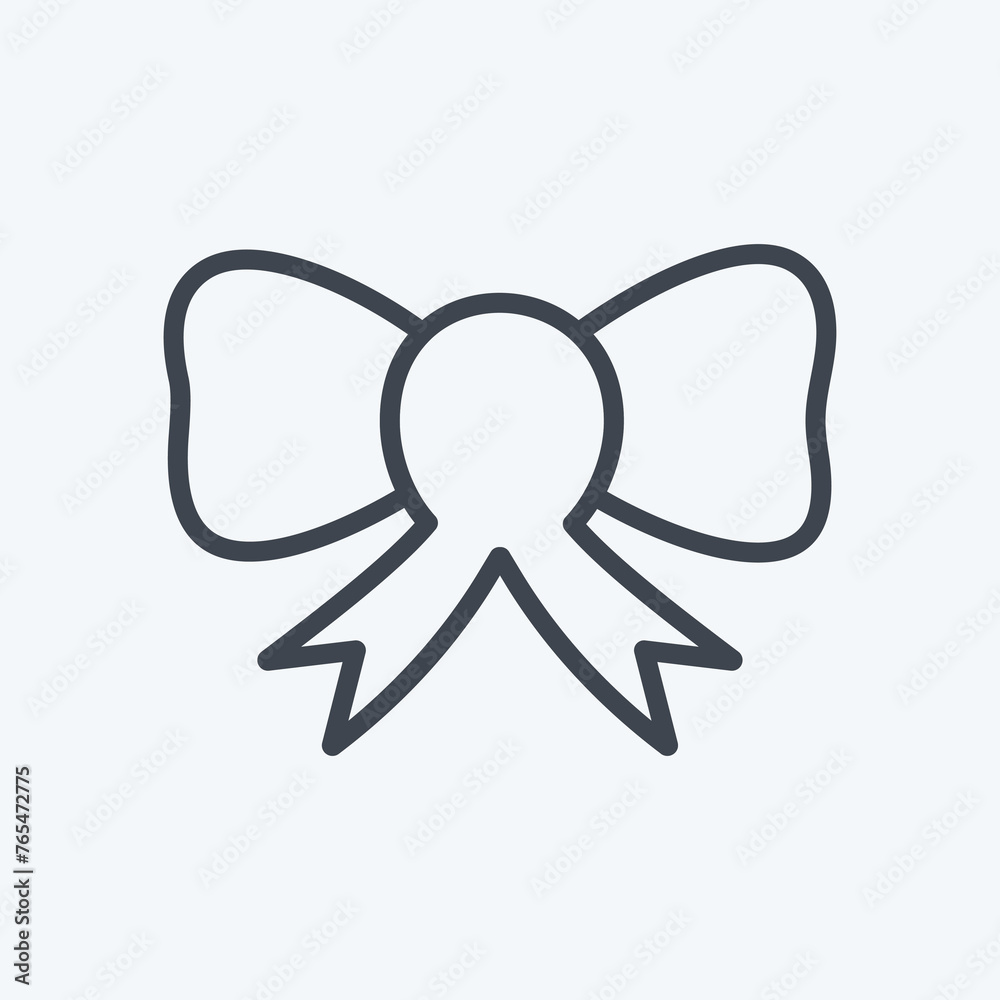 Icon Bow. suitable for Wedding symbol. line style. simple design editable. design template vector. simple symbol illustration Icon Bow. suitable for Wedding symbol. line style. simple design editable. design template vector. simple symbol illustration