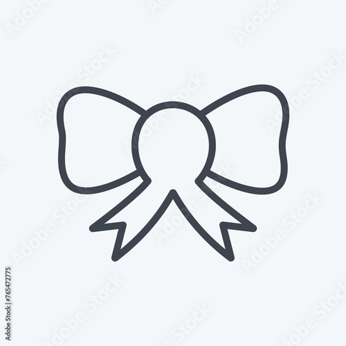 Icon Bow. suitable for Wedding symbol. line style. simple design editable. design template vector. simple symbol illustration