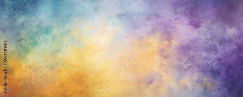 Tan and yellow watercolour splatter background, purple yellow