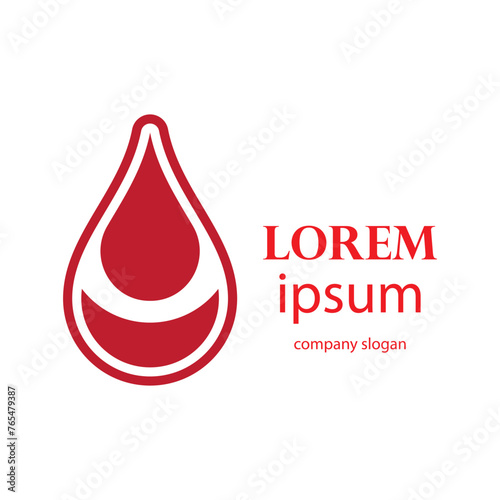 charity logo design caring for blood donors