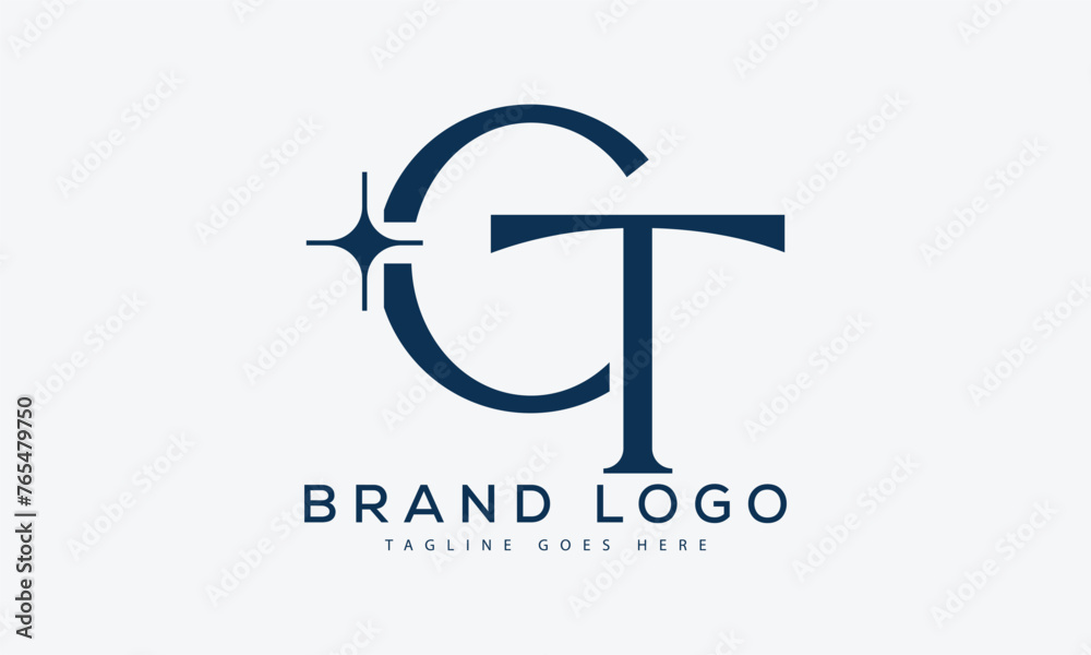 letter CT logo design vector template design for brand.