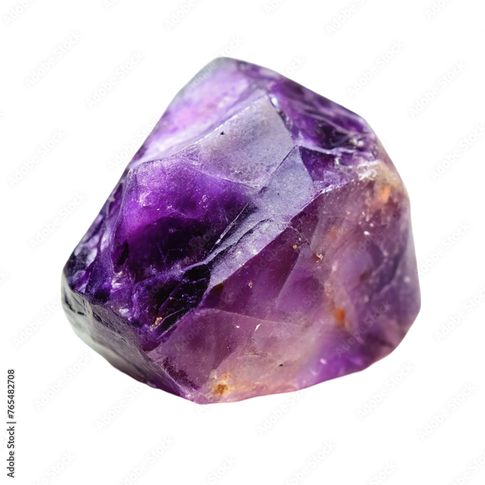 Purple amethyst crystal isolated on transparent background Purple amethyst crystal isolated on transparent background