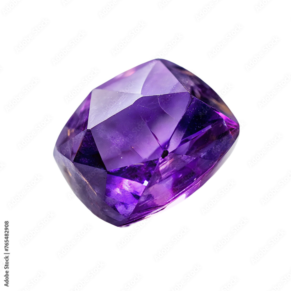 Purple amethyst crystal isolated on transparent background Purple amethyst crystal isolated on transparent background