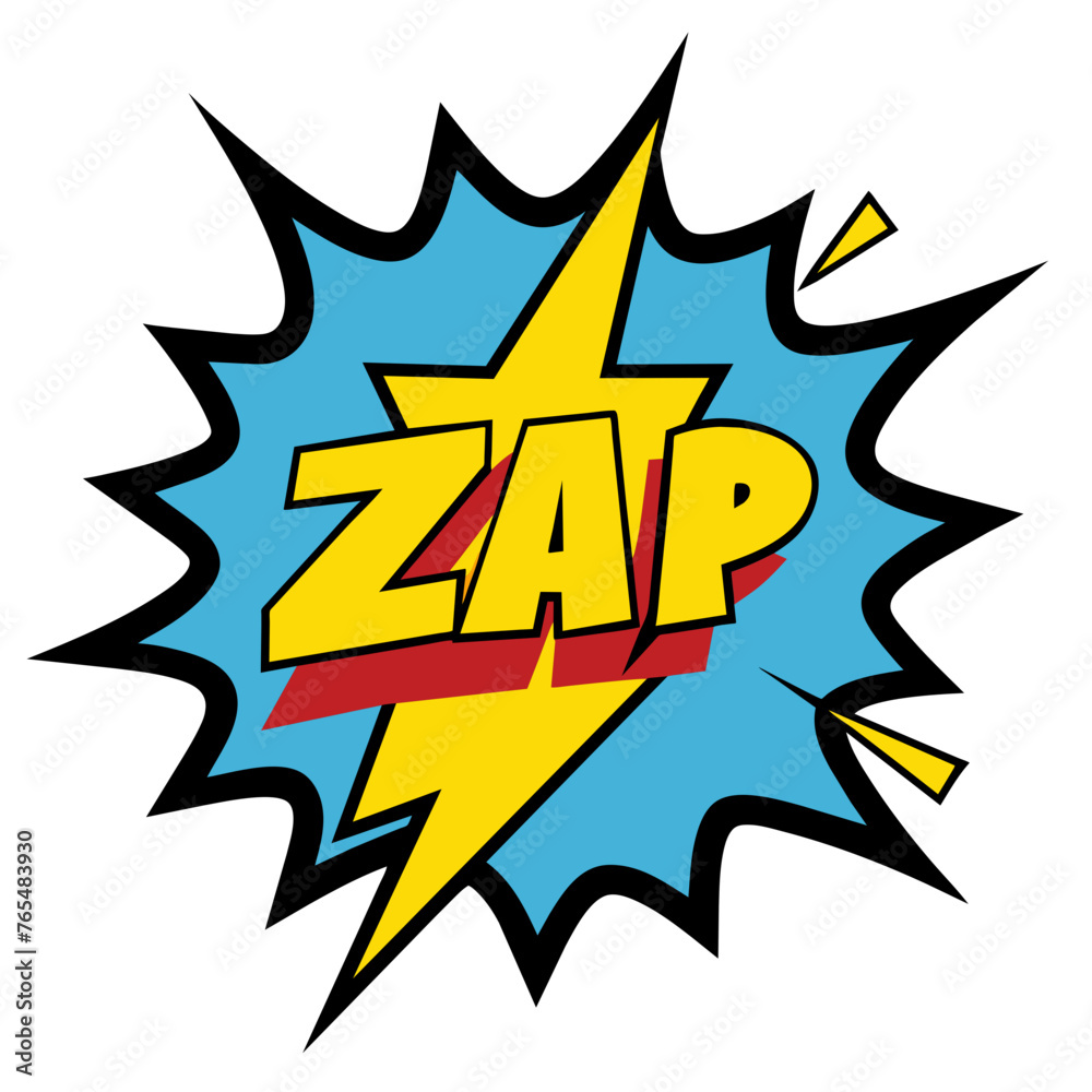 Comic ZAP Splash Vector Illustration Comic ZAP Splash Vector Illustration
