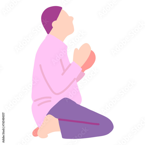 moslem praying (ID: 765484317)