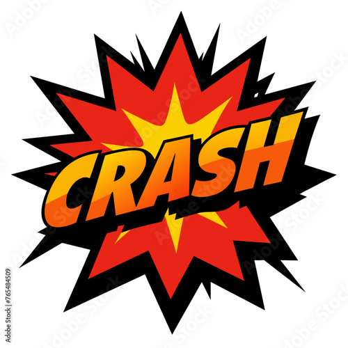 Comic Crash Splash Vector Illustration