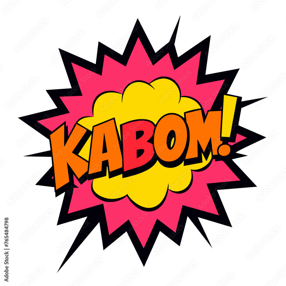 Comic Kaboom Splash Vector Illustration