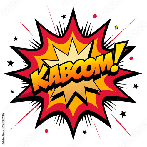 Comic Kaboom Splash Vector Illustration