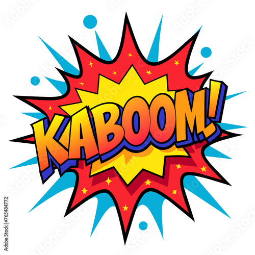 Comic Kaboom Splash Vector Illustration