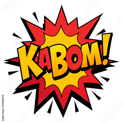 Comic Kaboom Splash Vector Illustration