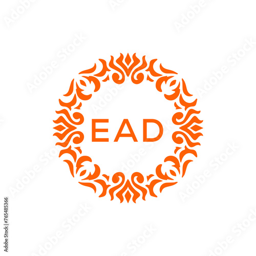 EAD  logo design template vector. EAD Business abstract connection vector logo. EAD icon circle logotype.
