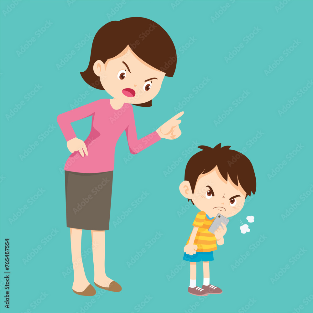 parent angry scold to kid addicted phone parent angry scold to kid addicted phone