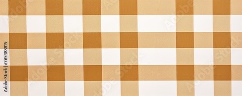 The gingham pattern on a gold and white background