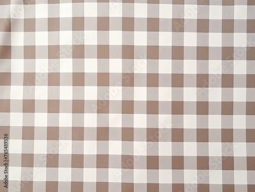 The gingham pattern on a gray and white background