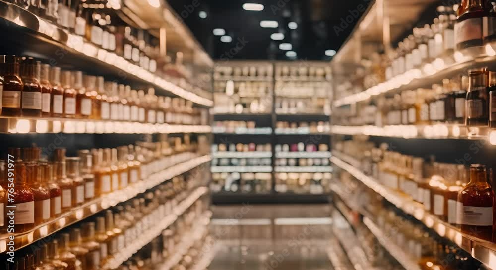 custom made wallpaper toronto digitalPerfumes in a perfume store.