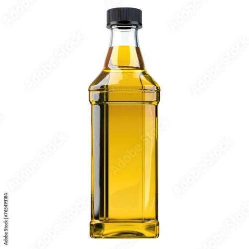 canola oil bottle isolated on transparent background