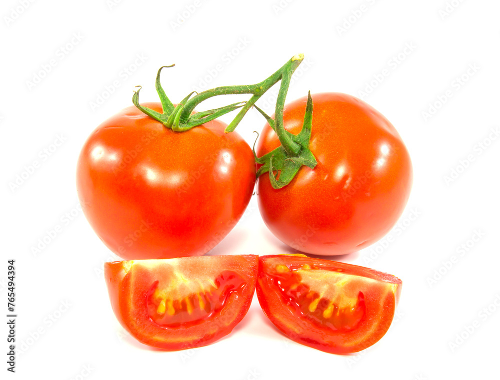 Fresh red tomato isolated on white background Fresh red tomato isolated on white background