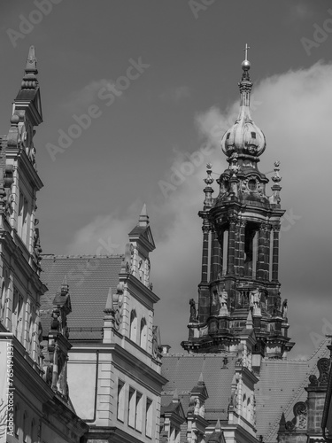 Die Altstadt von Dresden in Sachsen