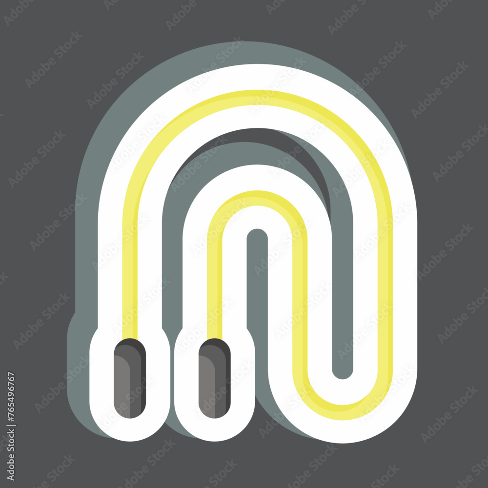 Sticker Skipping Rope. related to Combat Sport symbol. simple design editable. simple illustration.boxing Sticker Skipping Rope. related to Combat Sport symbol. simple design editable. simple illustration.boxing