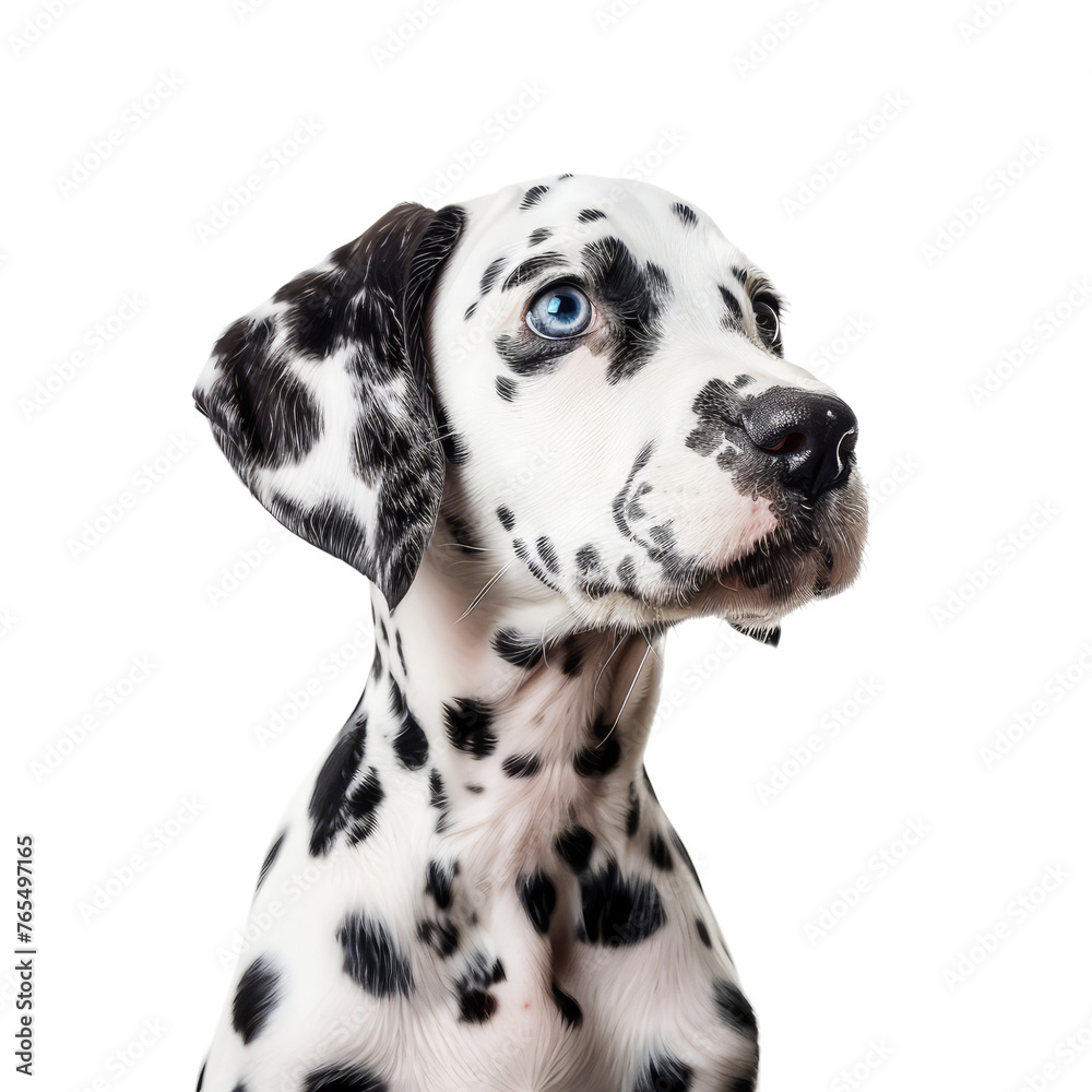 dalmatian puppy isolated on transparent background