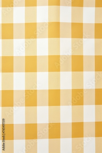 The gingham pattern on a yellow and white background