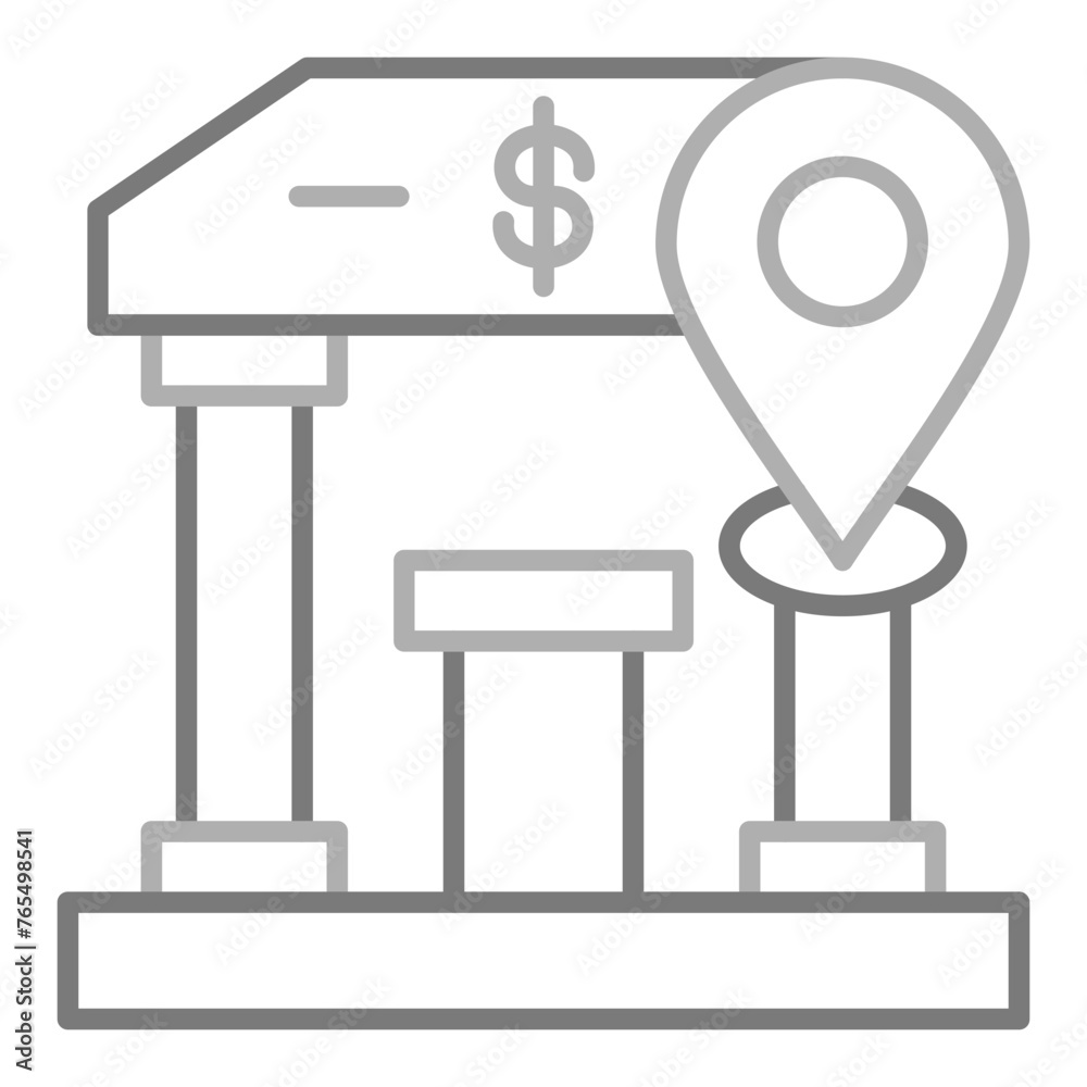 Bank Location Icon Bank Location Icon