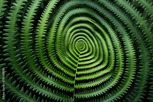 Wallpaper Mural A leafy green plant with a spiral shape Torontodigital.ca