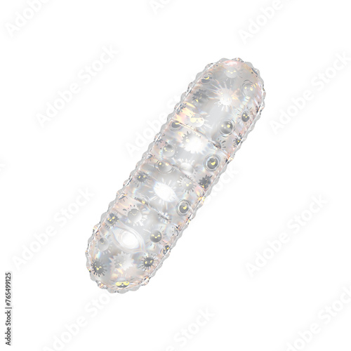 3D inflated balloon Slash Symbol/sign with rainbow glass and sun smiley childrens pattern